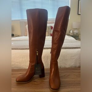 Vince Camuto Women's Tan Over the Knee Boots - Size 6.5